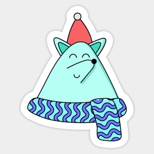 Cute christmas dog Sticker